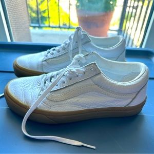 Leather Old Skool Vans for Madewell with Gum Sole